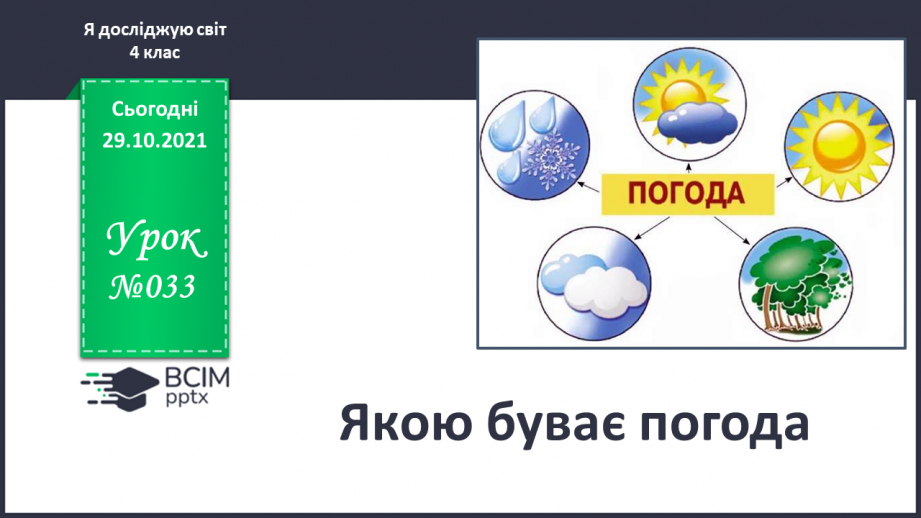 №033 - Якою буває погода0 №033 - Якою буває погода0