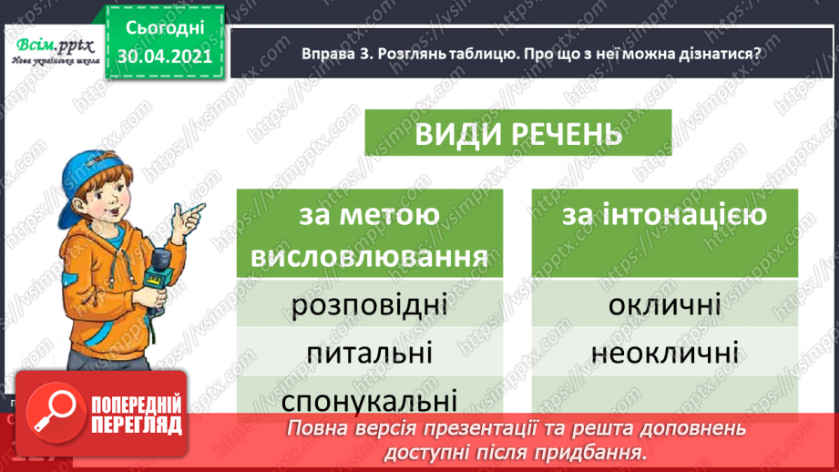 №093 - Розрізняю розповідні, питальні і спону­кальні речення, окличні й неокличні11