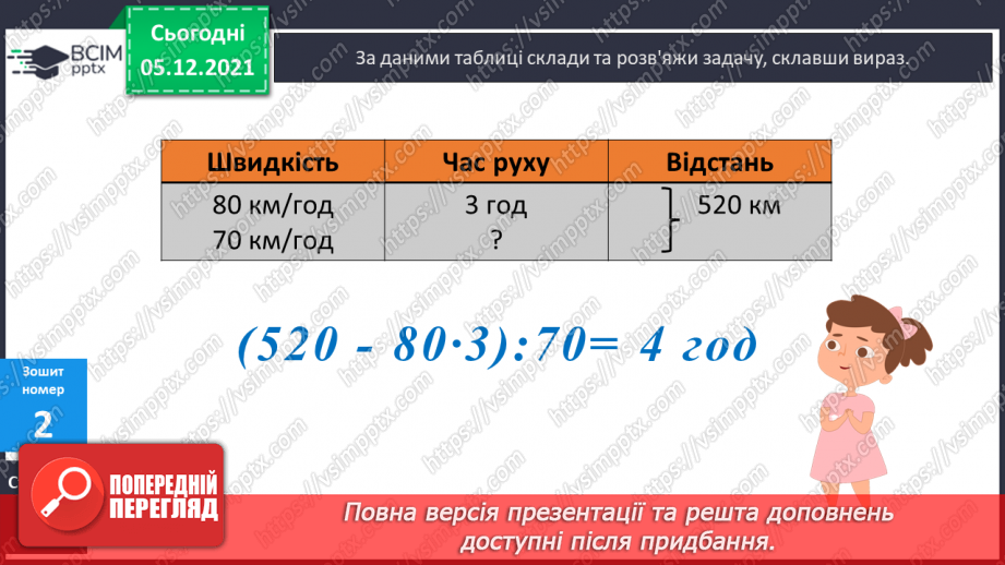 №061 - Визначення часу руху за даною відстанню і швидкістю. Знаходження периметра прямокутної ділянки.24