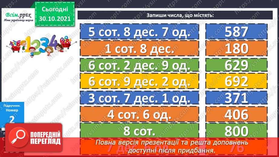 №054-55 - Розклад чисел на розрядні доданки14 №054-55 - Розклад чисел на розрядні доданки14