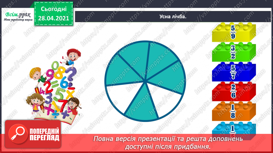 №050 - Задачі на знаходження частини від числа. Задача на знаходження числа за його частиною.4