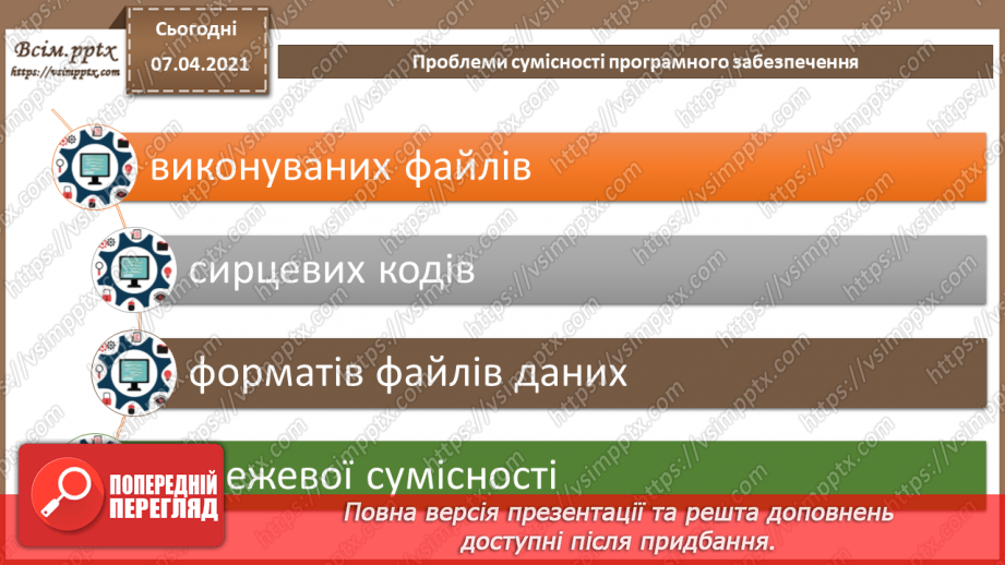 №01 - Правила поведінки і безпеки життєдіяльності (БЖ) в комп’ютерному класі. Класифікація програмного забезпечення. Операційні системи, їхні різновиди.17