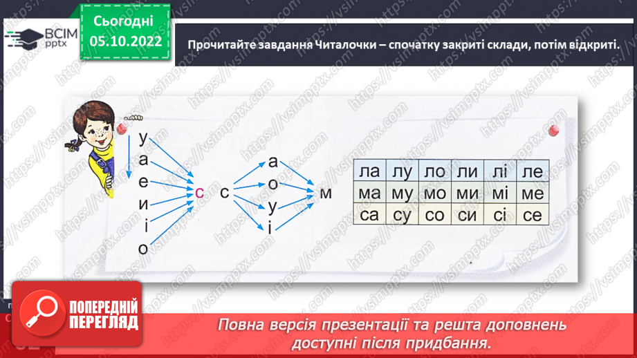 №0031 - Звуки [с], [с′]. Мала буква с. Читання складів і слів з вивченими літерами21