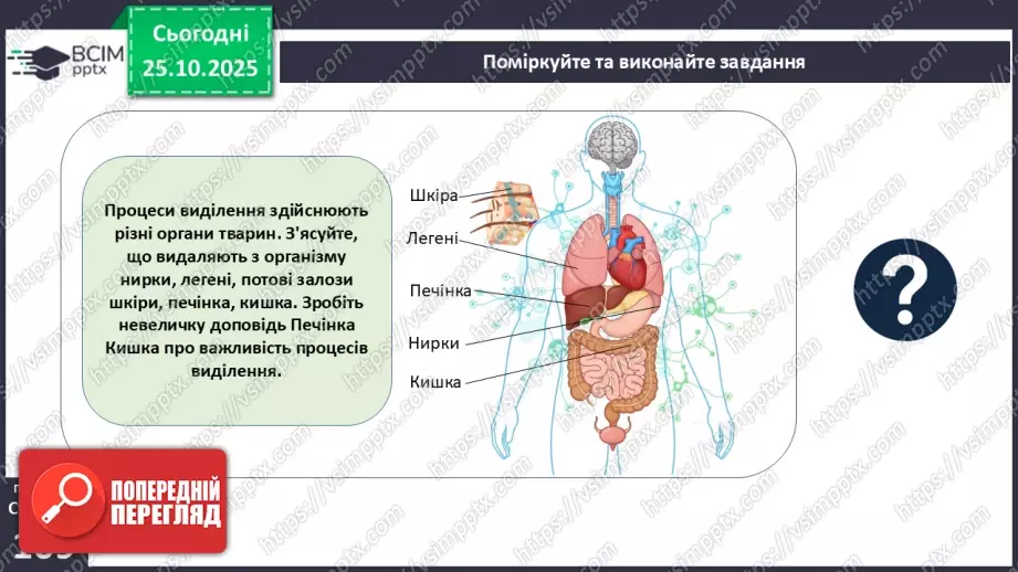 №028 - Виділення як властивість живого. Еволюція видільної системи тварин.5 №028 - Виділення як властивість живого. Еволюція видільної системи тварин.5