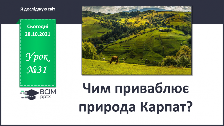 №031 - Чим приваблює природа Карпат?0 №031 - Чим приваблює природа Карпат?0