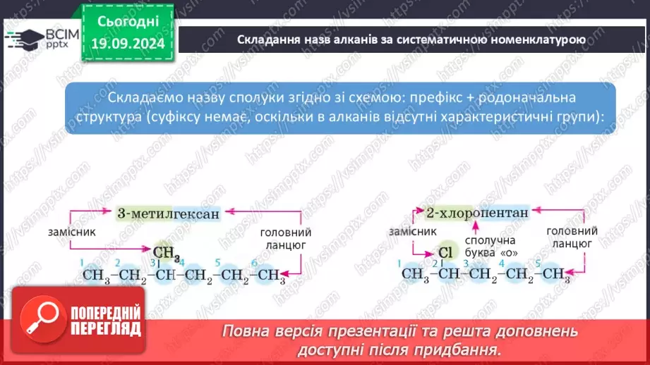 №04 - Систематична номенклатура. Класифікація вуглеводнів22