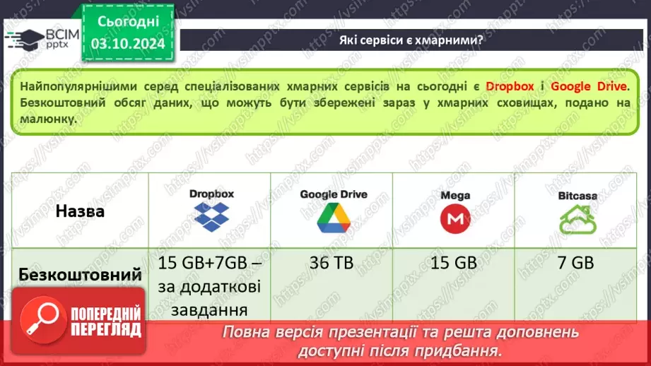 №13 - Персональне освітнє середовище. Хмарні сервіси. Google drive11