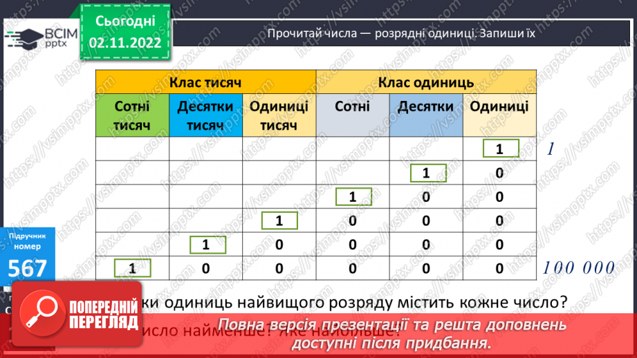 №059-60 - Співвідношення між розрядними одиницями. Розрядний склад числа8 №059-60 - Співвідношення між розрядними одиницями. Розрядний склад числа8