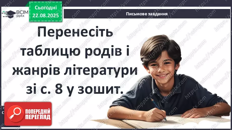 №01 - П/О ГР1, ГР2, ГР3, ГР4 Роди літератури, їхні характерні ознаки. Літературний процес. Провідні літературні епохи.19 №01 - П/О ГР1, ГР2, ГР3, ГР4 Роди літератури, їхні характерні ознаки. Літературний процес. Провідні літературні епохи.19
