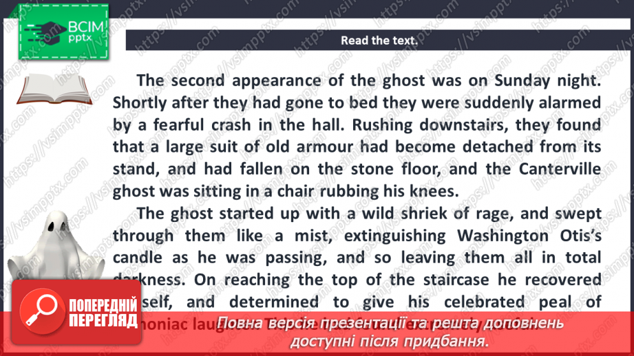 №042 - Literature Club. “The Canterville Ghost” (chapter III) by Oscar Wilde.9