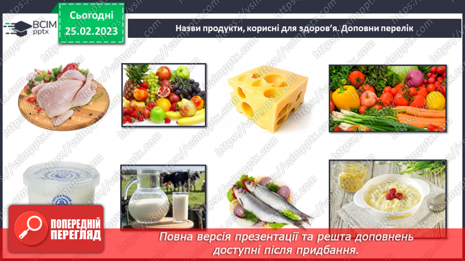 №0071 - Турбуюся про здоров'я. Продукти харчування. Власна гігієна.15