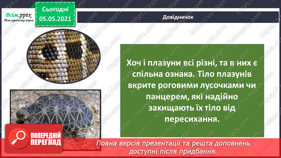 №044 - Різноманітність тварин у природі. Плазуни17 №044 - Різноманітність тварин у природі. Плазуни17