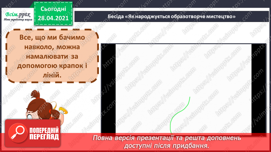 №01 - Образотворче мистецтво. Крапка, лінія. K. Жерард. Моє місто; Д. Івашина. Міський пейзаж.2