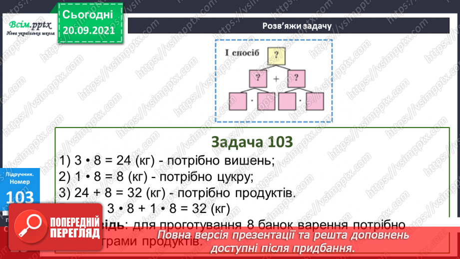 №013 - Множення і ділення чисел. Назви чисел при множенні і діленні, їх взаємозв’язок. Задачі, що містять множення і ділення15