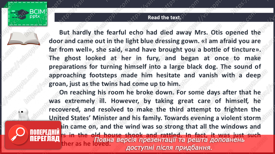№042 - Literature Club. “The Canterville Ghost” (chapter III) by Oscar Wilde.10