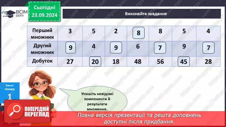 №001 - Таблиці множення і ділення.26