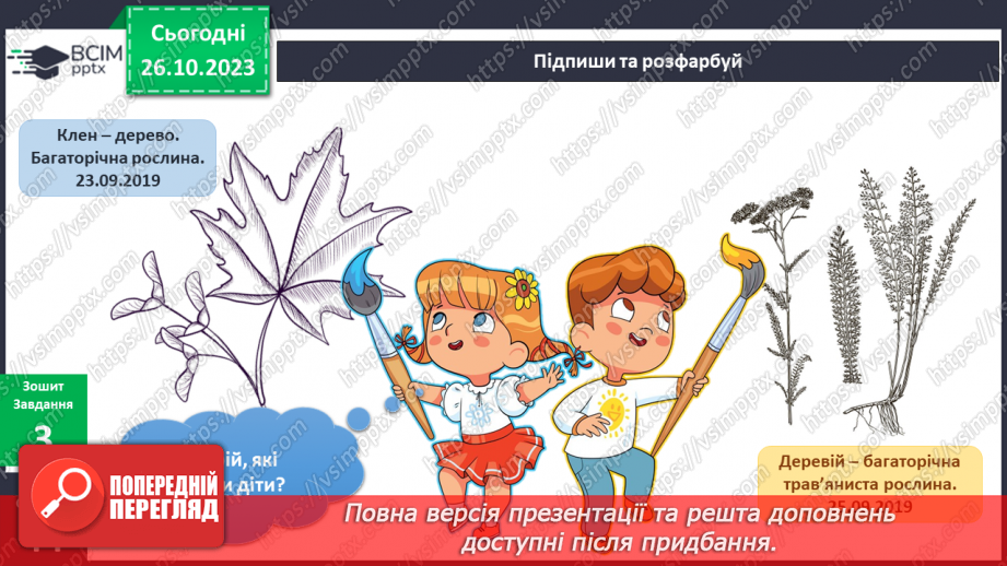 №078 - Я спостерігаю за трав’янистими рослинами восени. Інформатика в інтегрованому курсі.16