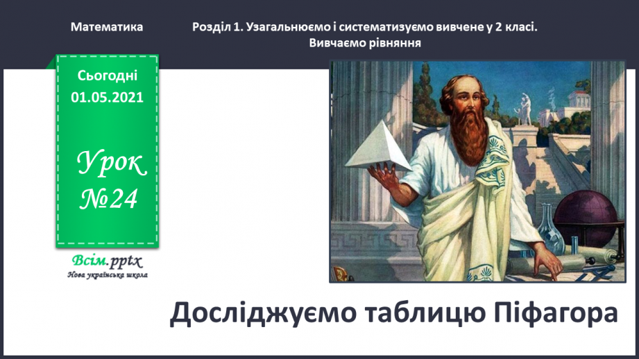 №024 - Досліджуємо таблицю Піфагора0 №024 - Досліджуємо таблицю Піфагора0