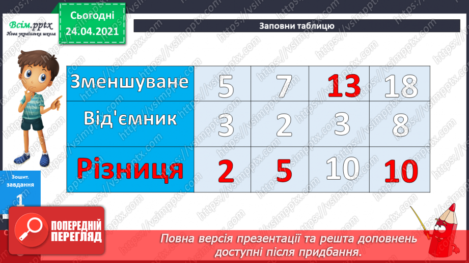 №006 - Знаходження невідомого зменшуваного. Задачі на знаходження невідомого зменшуваного.34