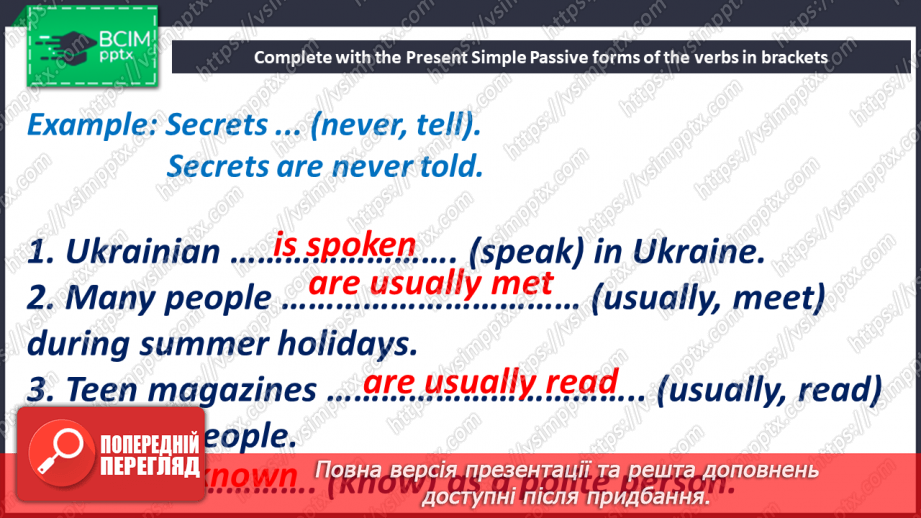 №056 - Your Preferences. Active and Passive Voices10 №056 - Your Preferences. Active and Passive Voices10