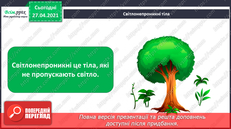 №022 - Чи зустрічається світло з тінню. Як утворюється тінь. Світлопроникні і світлонепроникні тіла.6