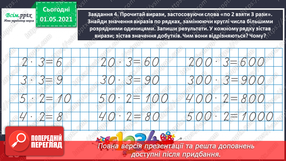 №095 - Відкриваємо спосіб множення і ділення круглих чисел14 №095 - Відкриваємо спосіб множення і ділення круглих чисел14