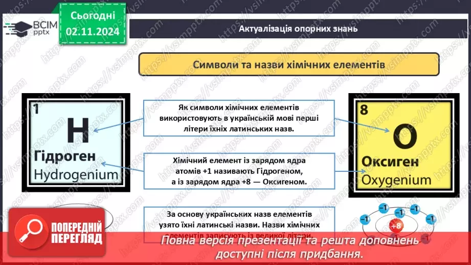 №11 - Дослідження інформації з Періодичної таблиці. Хімічні формули речовин2