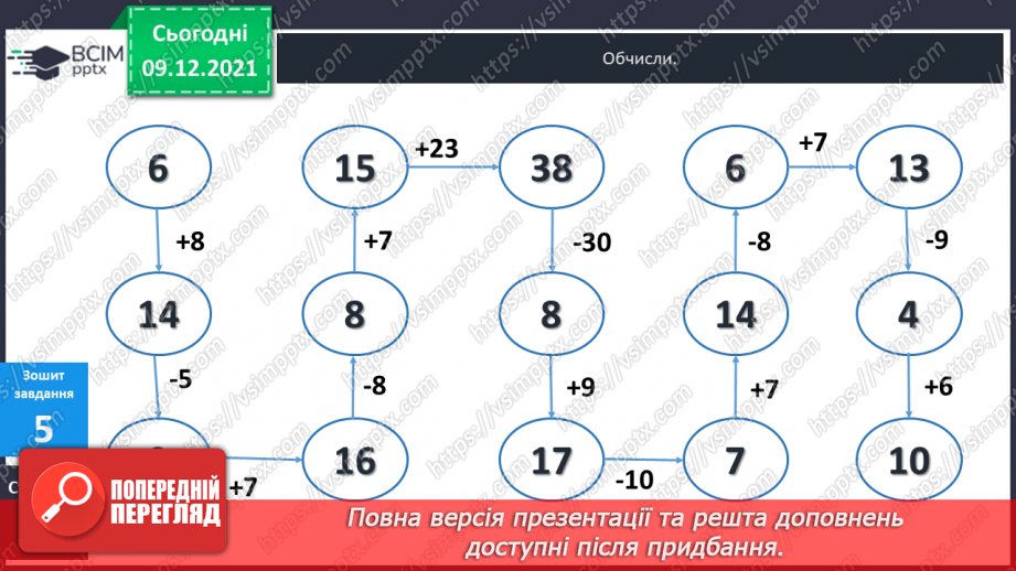 №047 - Віднімання  від  14  з переходом  через  десяток. Задача  на  дві  дії, яка  є  комбінацією  простих  задач.31