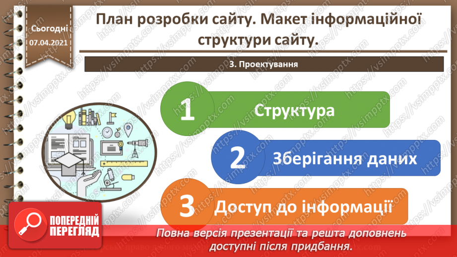 №05 - План розробки сайту. Макет інформаційної структури сайту.11