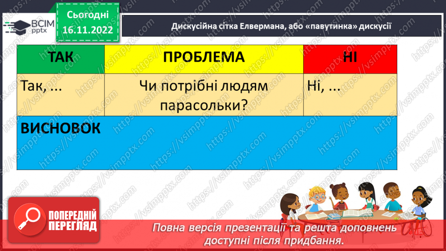 №053 - З вільних інтернет-джерел «Історія першої парасольки». Тестування.13