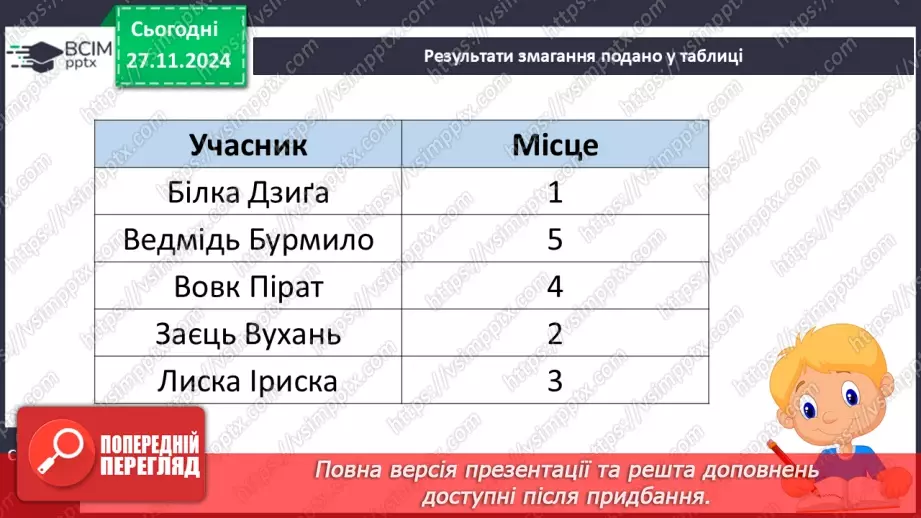 №053 - Віршована казка. Галина Джемула «Лісовий турнір».28