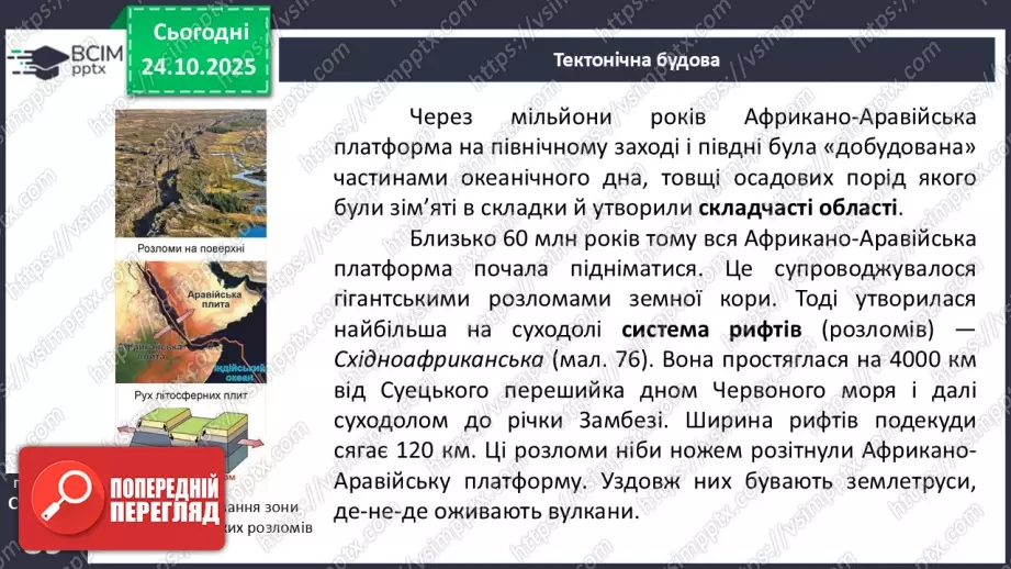 №20 - Тектонічна будова, рельєф і корисні копалини8 №20 - Тектонічна будова, рельєф і корисні копалини8