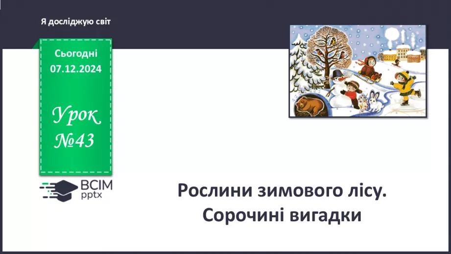 №043 - Рослини зимового лісу. Сорочині вигадки0 №043 - Рослини зимового лісу. Сорочині вигадки0