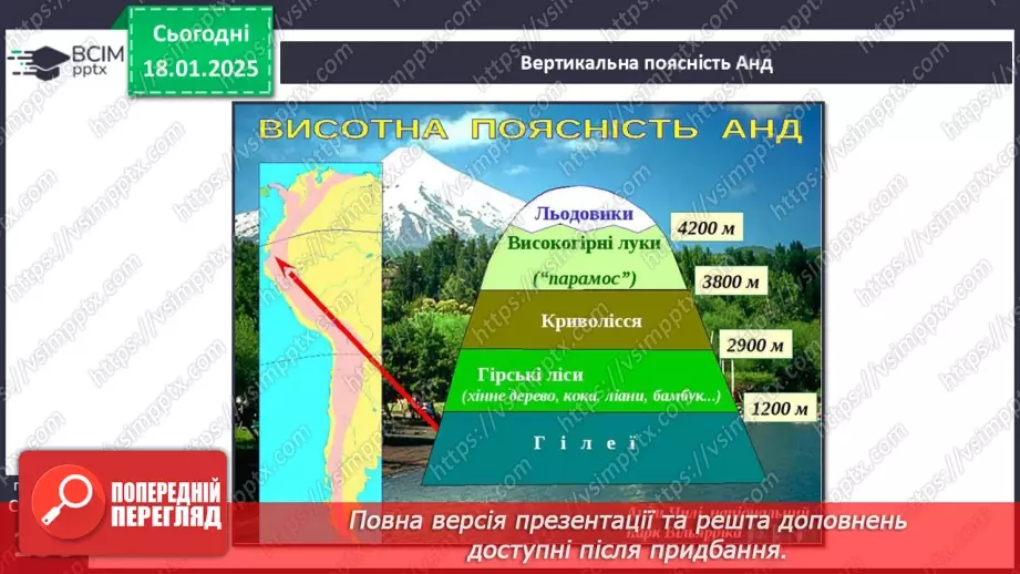 №37 - У чому особливість природних зон Південної Америки.23