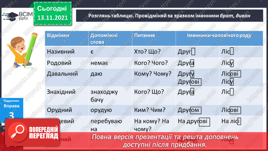 №057 - Відмінювання іменників12 №057 - Відмінювання іменників12