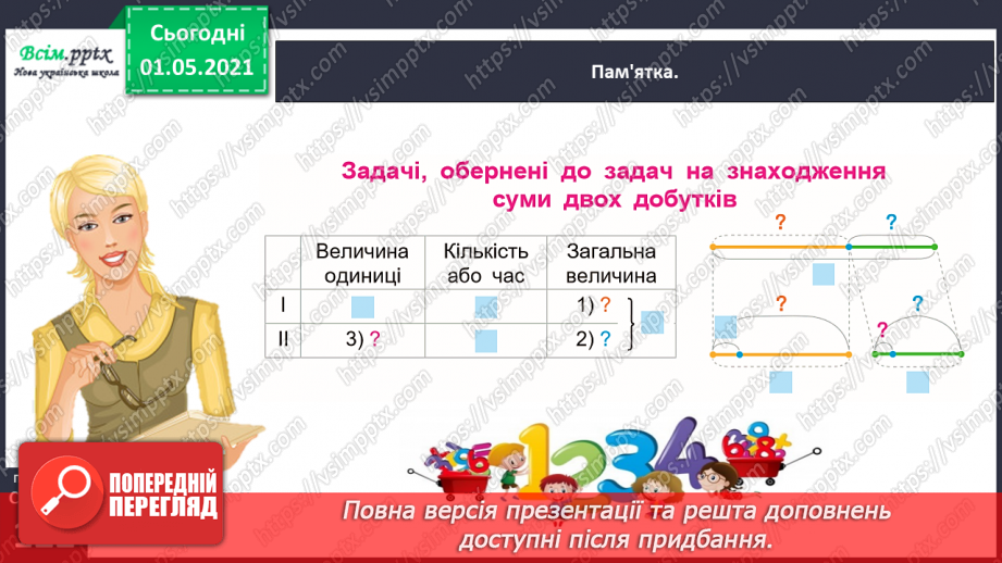 №075 - Знайомимось із задачами на знаходження суми двох добутків29 №075 - Знайомимось із задачами на знаходження суми двох добутків29