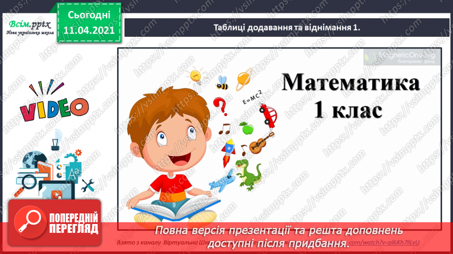 №050 - Додавання і віднімання числа 1. Складання і розвʼязування задач на знаходження суми чи остачі.21