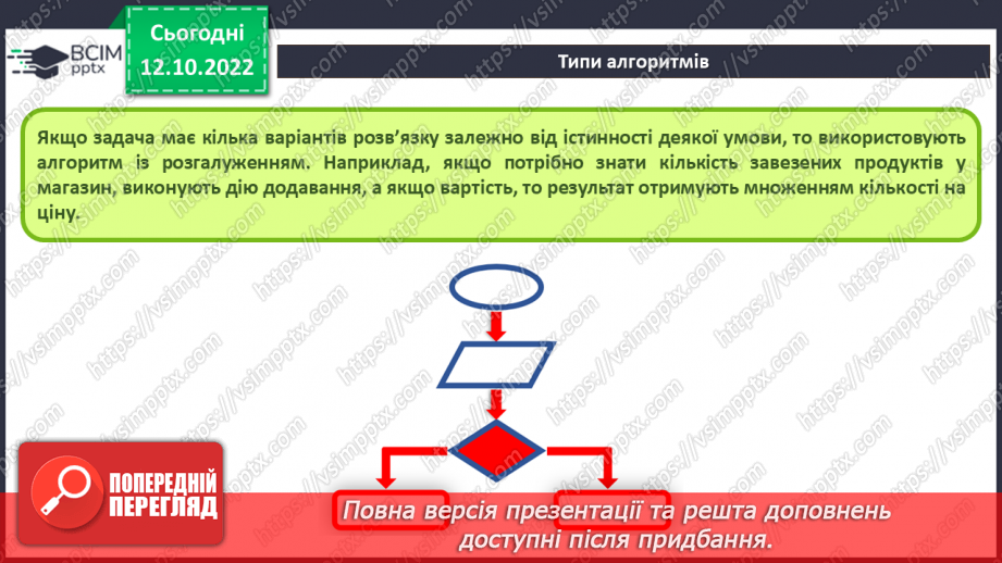 №18 - Інструктаж з БЖД.  Типи алгоритмів: слідування, повторення, розгалуження. Лінійні алгоритми12