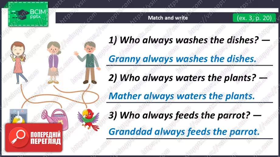 №020 - Домашні обов’язки. Розвиток навичок усного продукування.  Help about the House.17 №020 - Домашні обов’язки. Розвиток навичок усного продукування.  Help about the House.17
