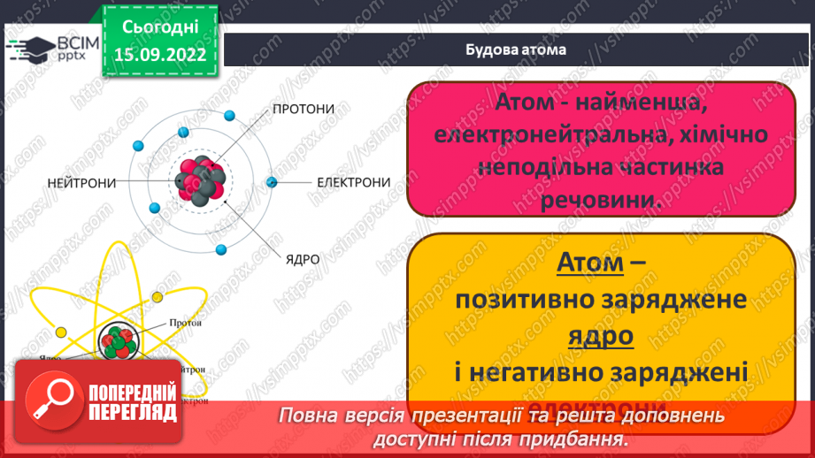 №09 - Будова атома. Склад атомних ядер. Протонне й нуклонне числа.12