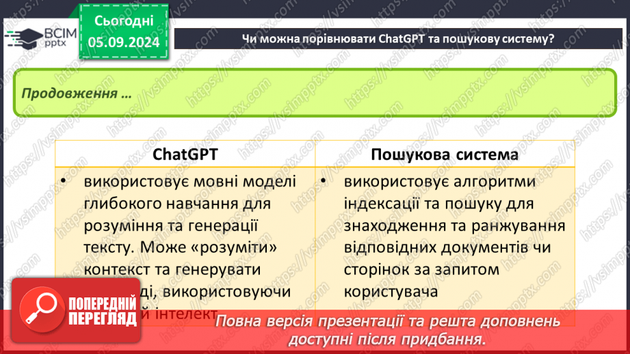 №05 - ChatGPT. Чи можна порівнювати ChatGPT та пошуковусистему. Правильна побудова запитів до ChatGPT6