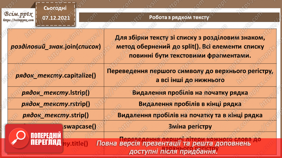 №62 - Робота з рядком тексту.9