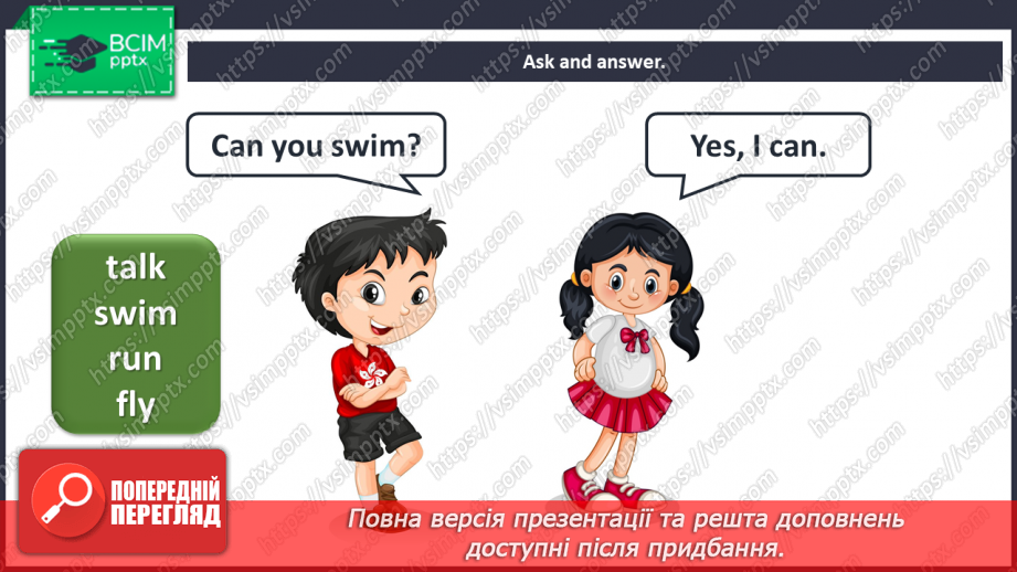 №052 - Animals – 5b. “Can you …?”, “Yes, I can”, “No, I can’t (cannot)”15