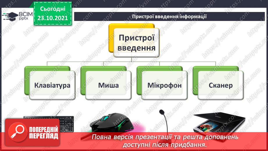 №10 - Інструктаж з БЖД. Пристрої введення та виведення. Створення цифрового малюнку сучасного комп’ютера.6