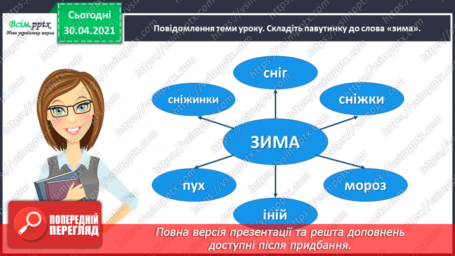 №045 - Розвиток зв’язного мовлення. Написання розповіді на основі малюнка, вірша, вражень від музичного твору та власних спостережень.6