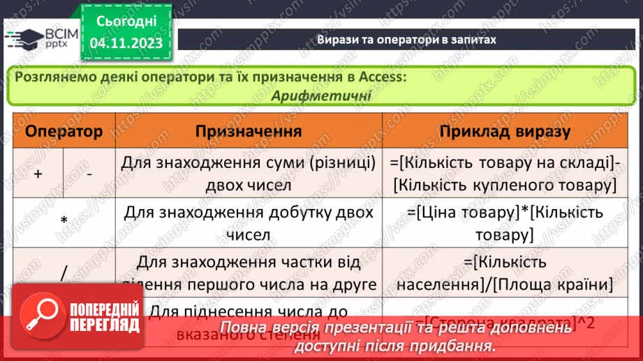 №21 - Запит на вибірку даних.15