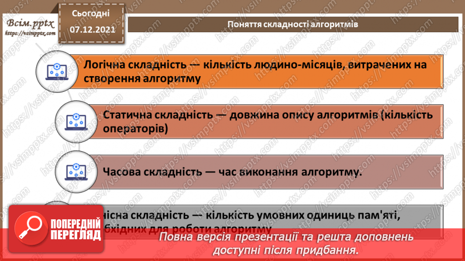 №61 - Поняття складності алгоритмів.  Бібліотеки та модулі мови програмування.4