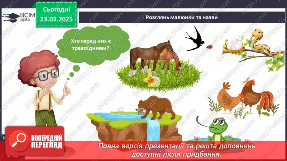 №084 - Як харчуються тварини. Житла тварин.9