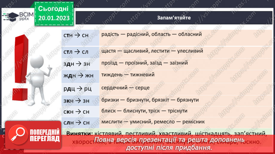 №080 - Спрощення в групах приголосних.9 №080 - Спрощення в групах приголосних.9