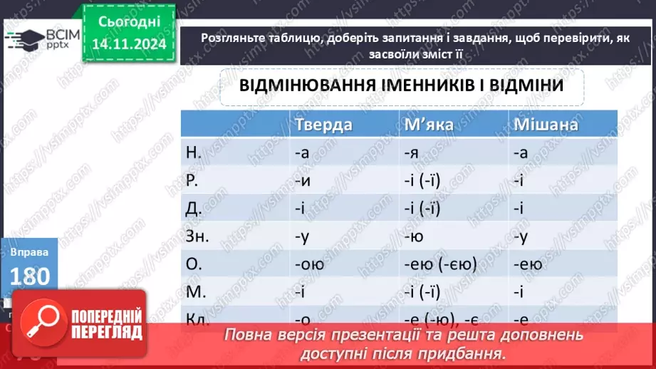 №0048 - Відмінювання іменників першої відміни10